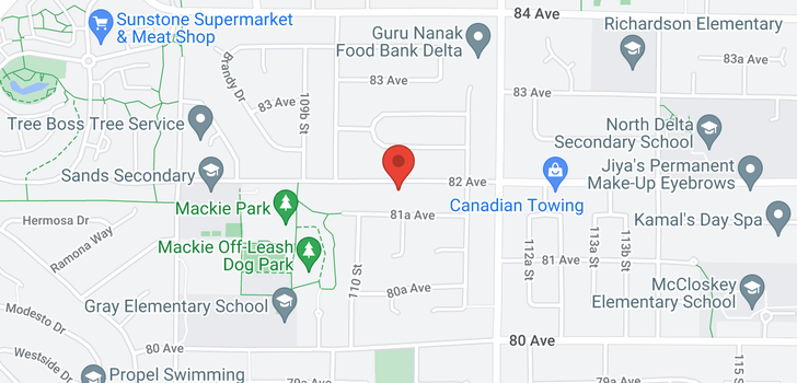map of 11076 82 AVENUE